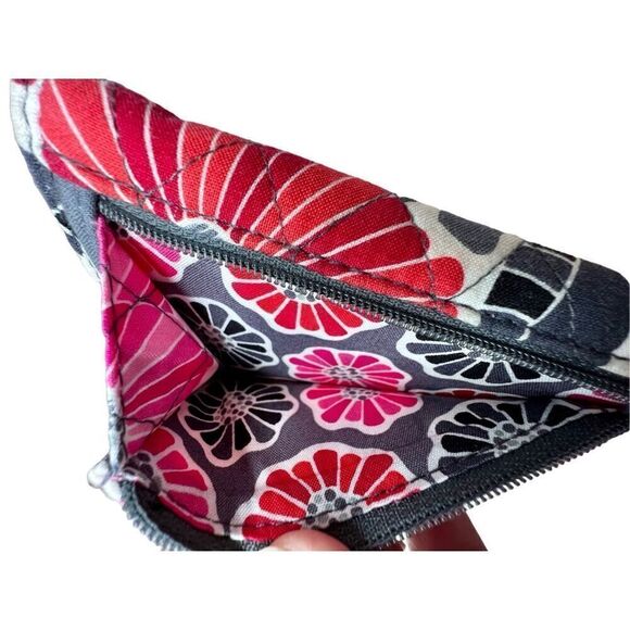 Vera Bradley Cherry Blossom Floral Euro Wallet Quilted Pink Bohemian Colorful - Picture 6 of 8